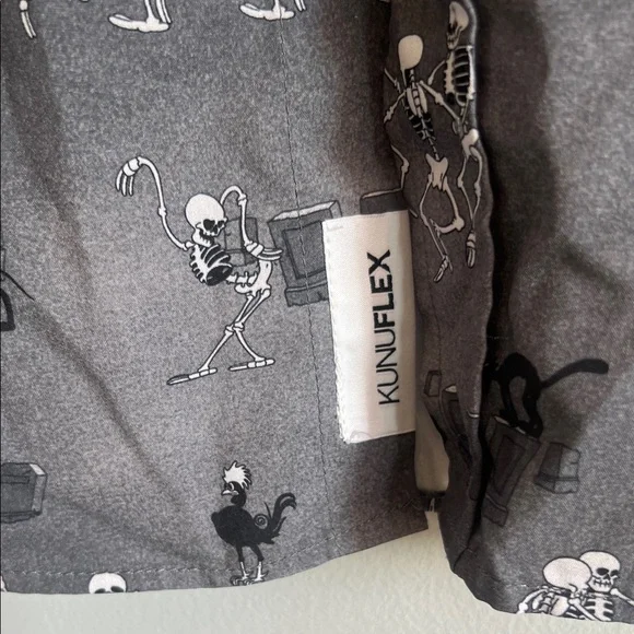 Disney Charcoal Graphic Men's Button Down Shirt.  CAJA. # 2 - Picture 4 of 9